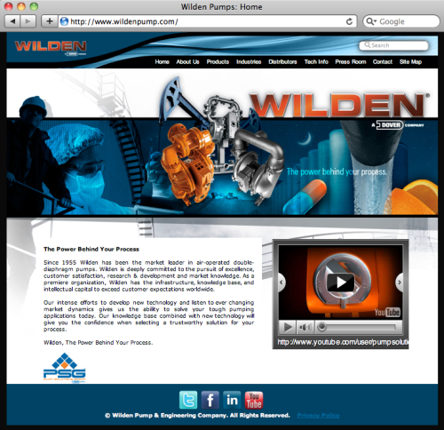 Wilden's new website.
