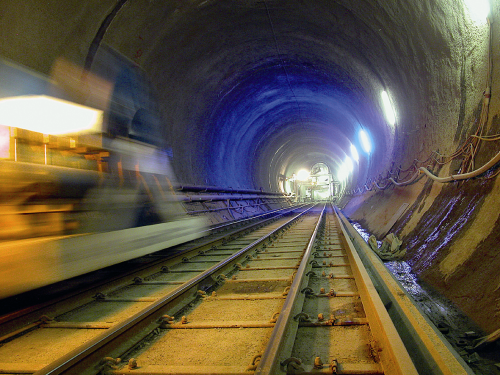 Figure 1. The confines of tunnels require lubricants to operate under harsh operating conditions without polluting.