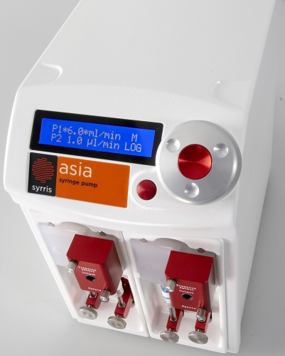 The Asia syringe pump offers a smoother flow.