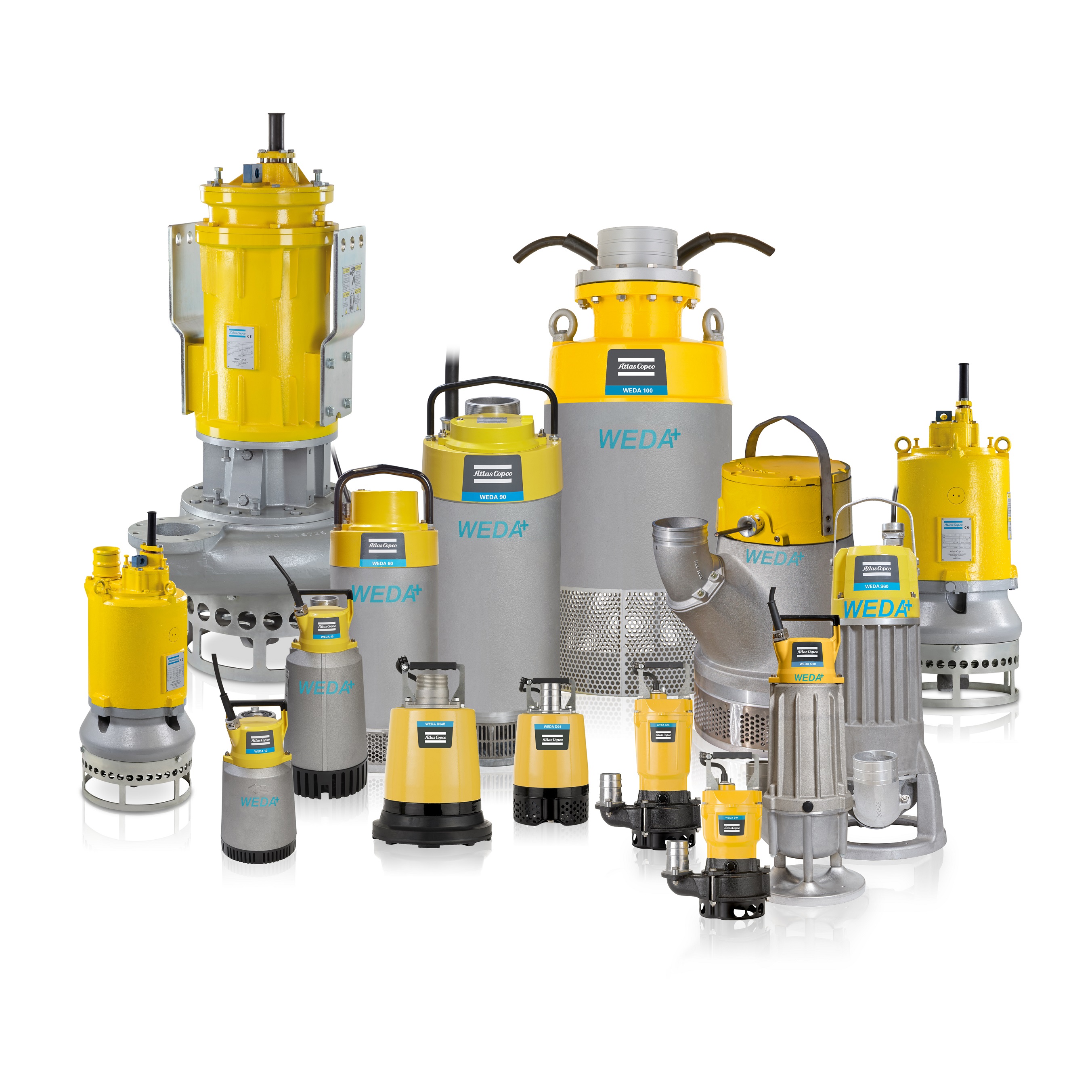 Atlas Copco's WEDA range now includes the expanded WEDA D for dewatering, the WEDA S for sludge and the completely new WEDA L slurry family.