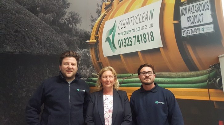 From left: Ben Knights, pumps division sales manager; Debbie Walker, company director; and Luke Blundell, pump engineer.
