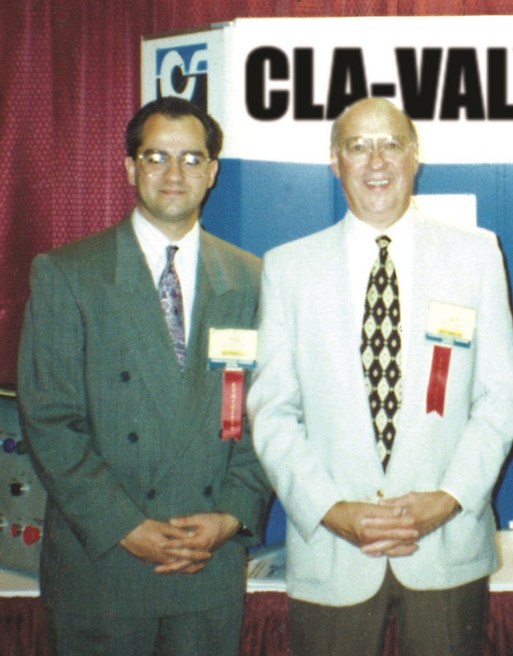 Pumps of the past and the future: Realizing its potential, former owner Greg Madia (L: pictured here with founder Bill Weil) sold the company to PumpMan to help provide the resources and support needed to take the company to the next level.