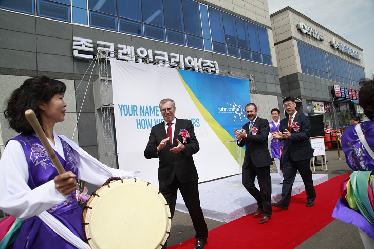Celebrating the opening of John Crane's new service centre in South Korea.