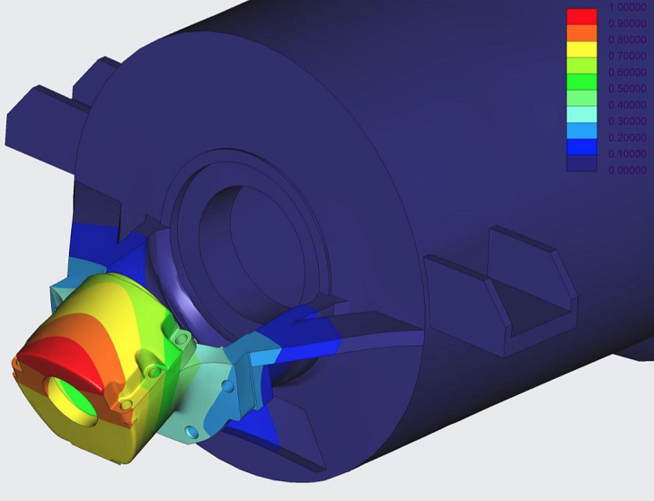 Finite Element Analysis with designed gussets.