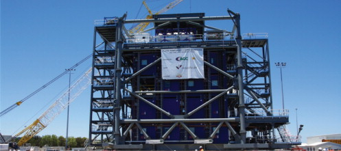 The temporary living headquarters for the Pluto liquid natural gas project.