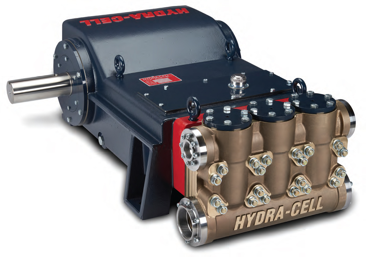 The new Hydra-Cell T200P has a flow capacity of 280 l/m and a maximum discharge pressure of 276 bar.