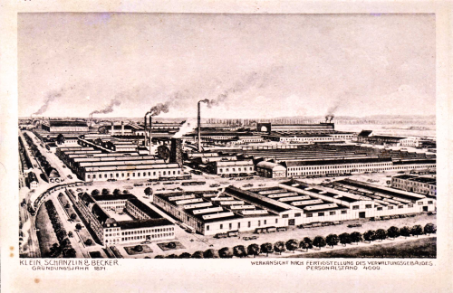 A view of the KSB plant in Frankenthal, Germany around 1917