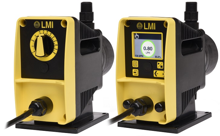 LMI’s new PD Series of chemical metering pumps.