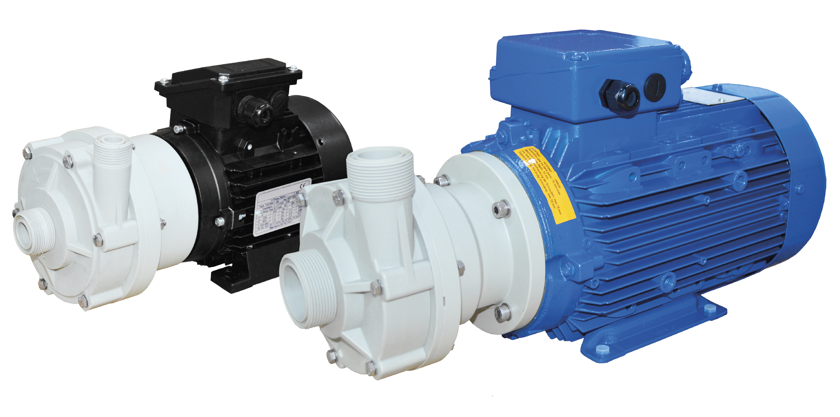 Tapflo's CTP plastic centrifugal pumps are designed for aggressive liquids containing solid particles.