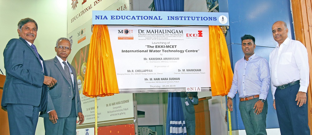 The opening of the EKKI-MCET International Water Technology Centre.