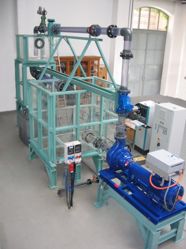 Figure 1: A complete one-third sized sewage pumping station for research.