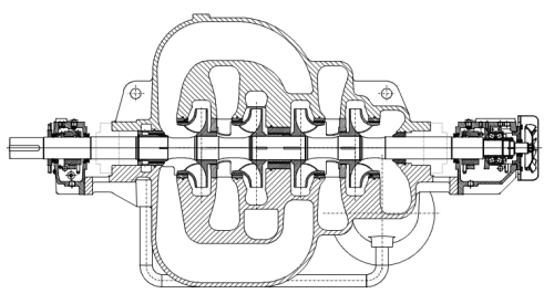 Figure 3. The robust, hydraulically balanced, efficient, reliable and easy to maintain design of the Sulzer MSD pump brings the HP feed pumps to SWRO to the “State of the Art”.