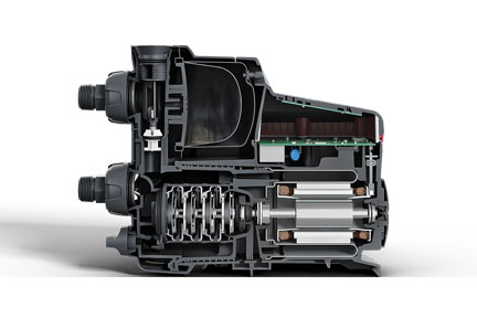 The Grundfos SCALA2 domestic booster pump offers constant water pressure, regardless of municipal inlet pressure and multiple open taps.