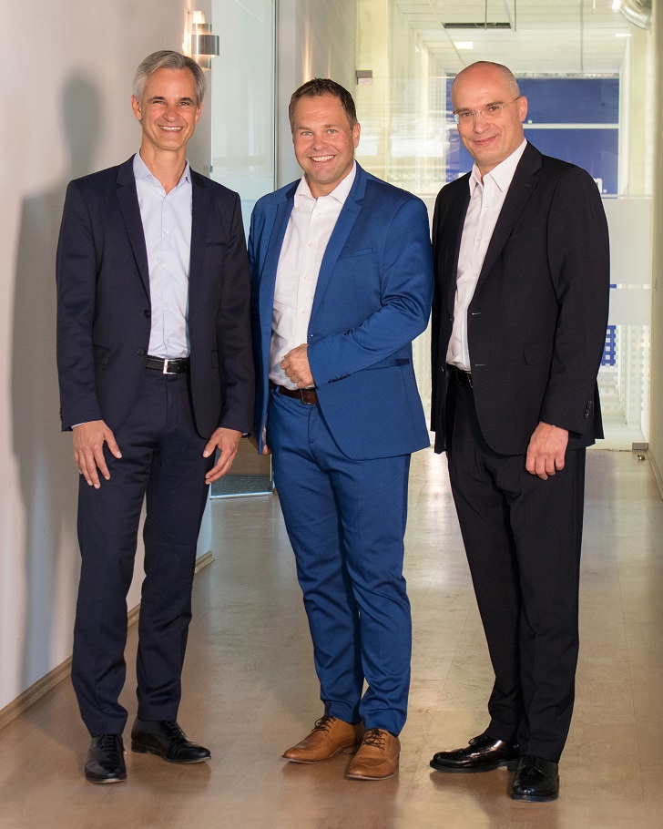The general management of EagleBurgmann (from left to right): Dr Sebastian Weiss (CFO), Dr Andreas Raps (CEO), and Dr Kai Ziegler (CTO).