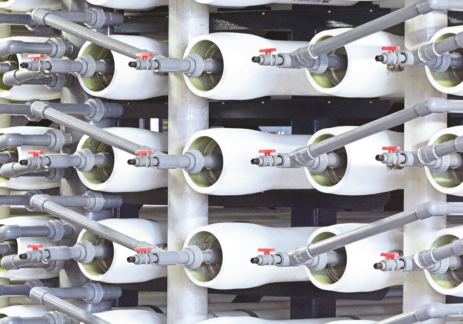 Electricity accounts for around 50% of the operational costs of a desalination plant, so energy efficiency and life cycle cost optimisation are critical challenges. (Image: ABB)