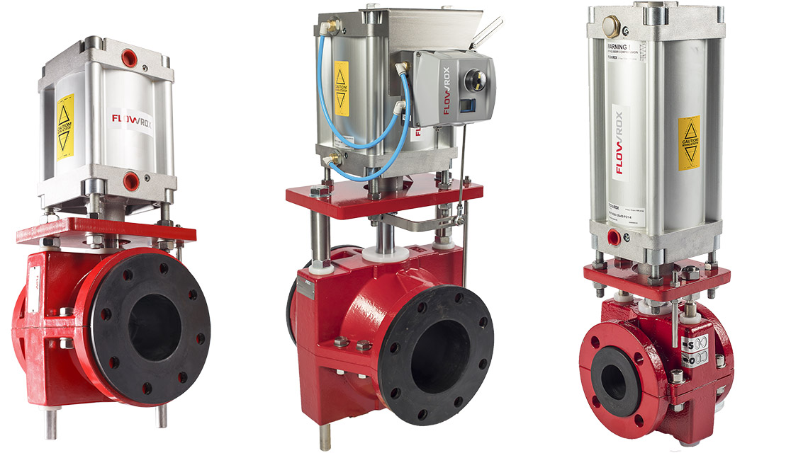 Flowrox’s heavy duty pinch valves are designed for shut-off and control applications involving abrasive or corrosive slurries, powders, or granular substances.