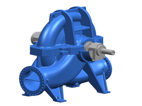 A computer simulation of the newly developed RDLP pump from KSB which will be employed in the Setif Est project in Algeria