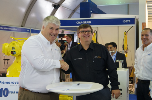 Gregory Yeakle, managing director of Milton Roy EMEA, and Andy Anderson, region president of Proserv Middle East.