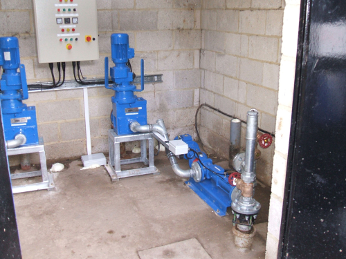 The Munchpump package installed at the holiday park consists of two Compact C range progressing cavity pumps and two SB  Munchers ®.