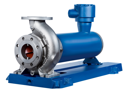 KSB will present its new Ecochem Non-Seal canned motor pump type series at ACHEMA 2015 for the first time. (© KSB Aktiengesellschaft, Frankenthal, Germany)
