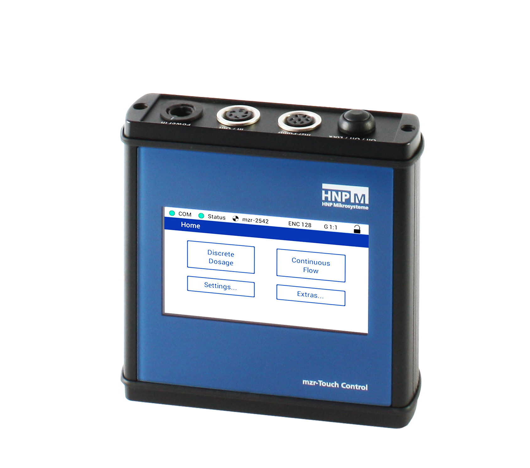 The Touch Control Module features a clear graphical user interface and can be used for most MZR pump sizes and series.