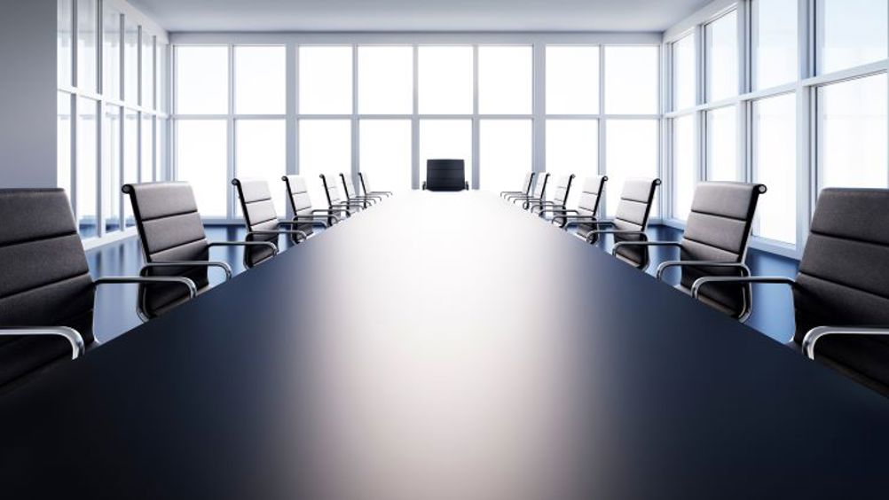 Stock image of a meeting room