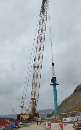 Bedford Pump being installed at Toll House SPS on Scarborough’s seafront.