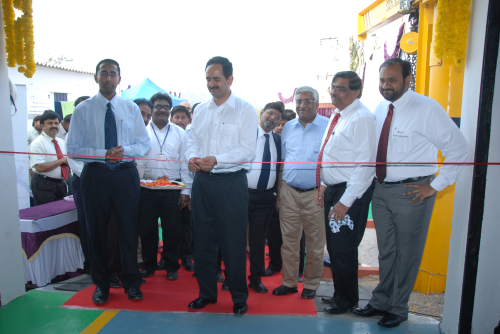 Sanjay Kirloskar officially opens Kirloskar Brothers Ltd's new Authorised Refurbishment Centre (ARC) in Bellary, India.