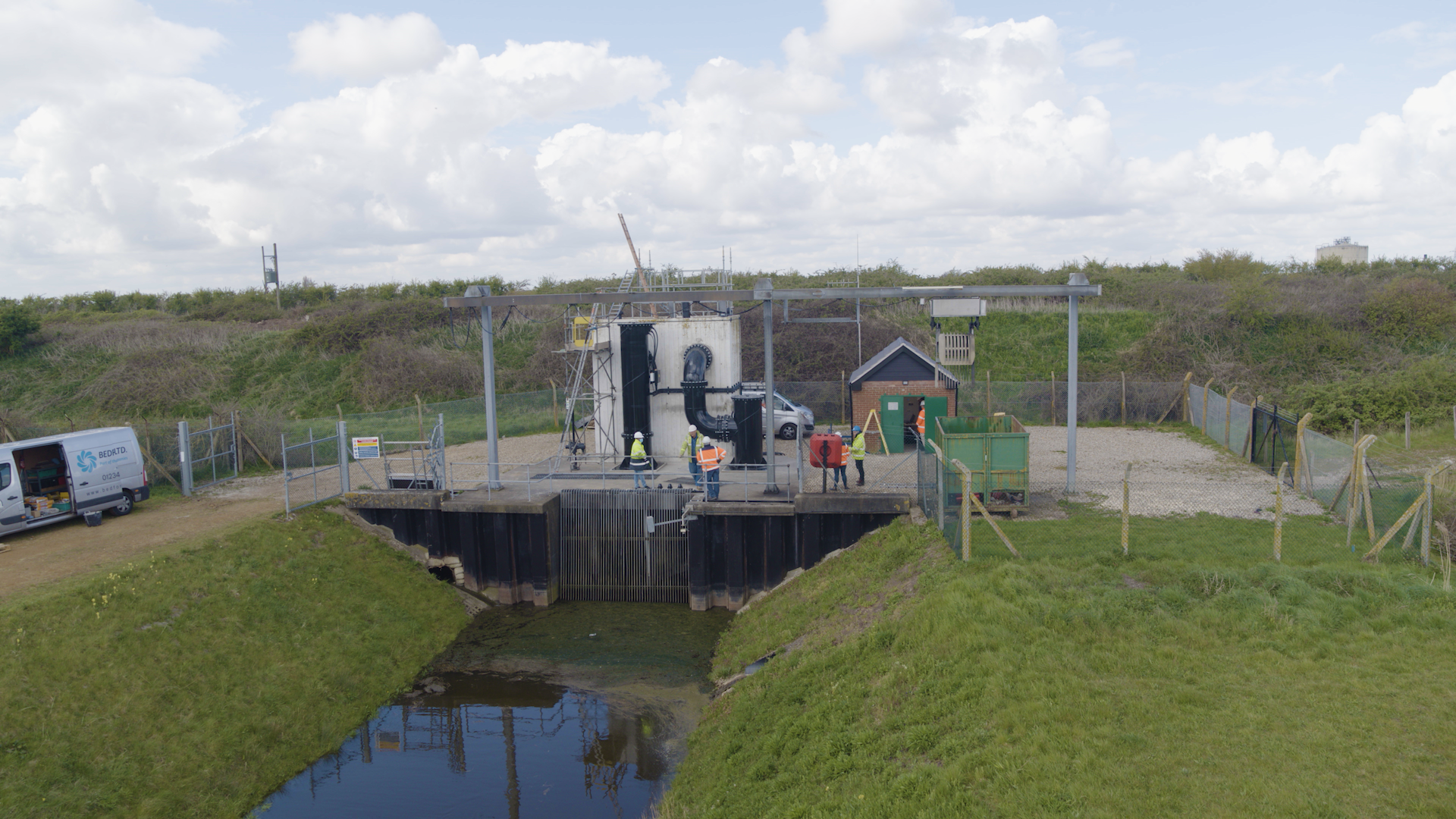 The pumps, installed at the North Lynn pumping station, offer a safe passage to fish and eels.