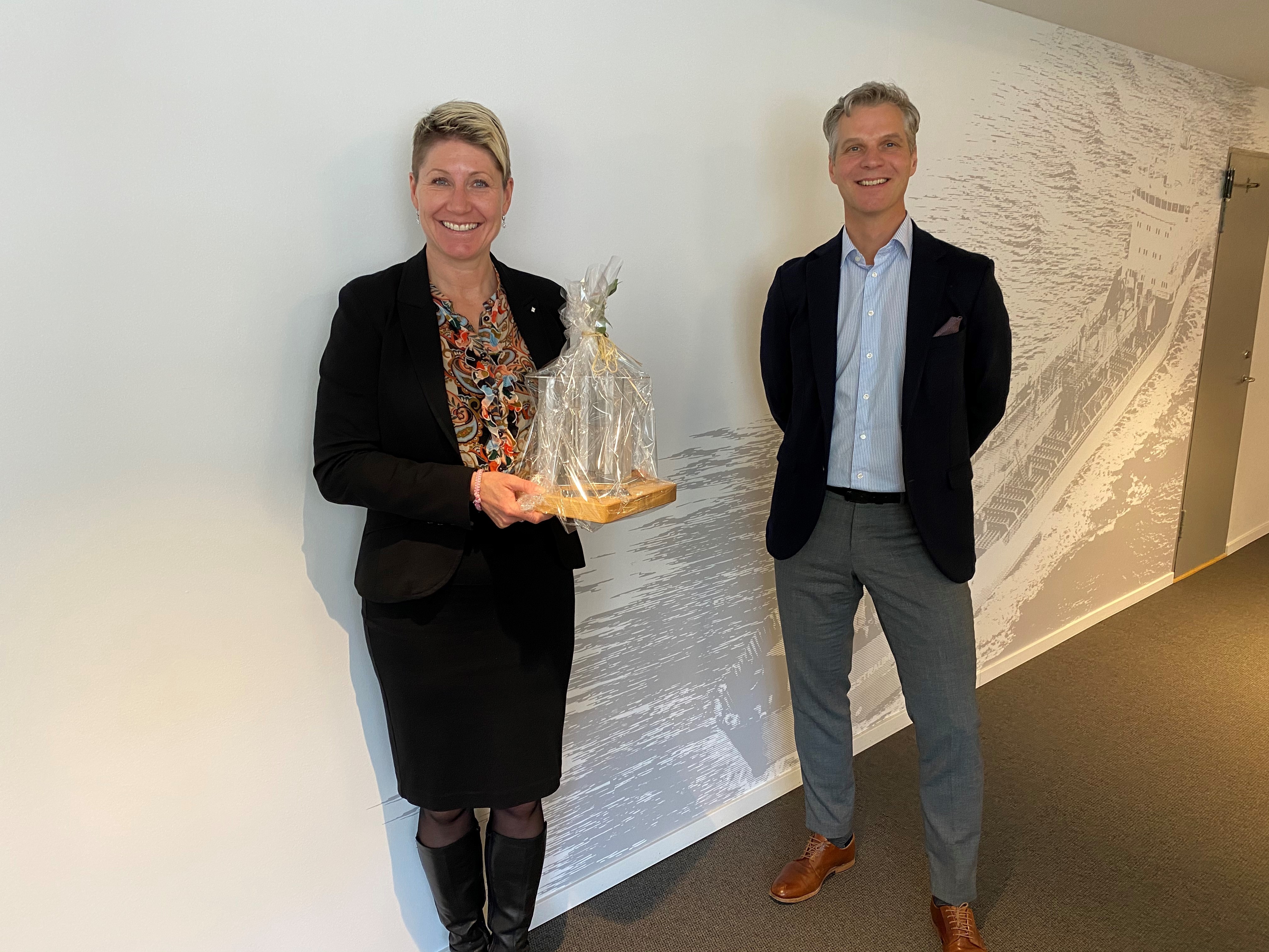 Siri-Anne Mjaatvedt, CEO of Utkilen; and Martijn Bergink, CEO of Framo.