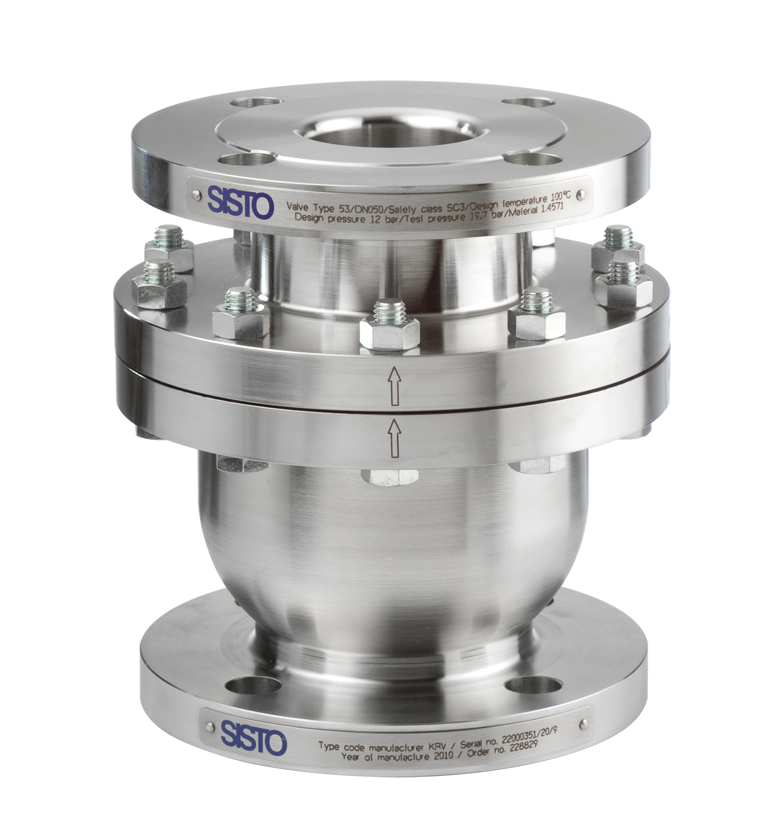 Fluid-controlled SISTO-KRVNA valves vent additional safety systems in nuclear power stations.