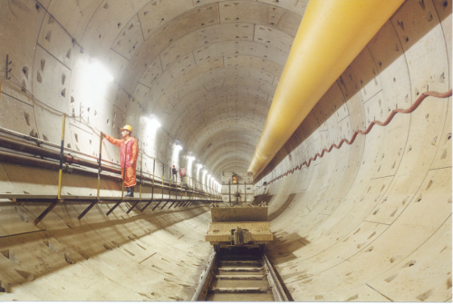 The sewage tunnel drives used water through a deep tunnel running from the north to the east of the island.