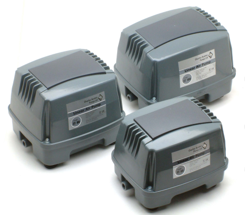 Enviro linear air pumps, designed for wastewater treatment units.