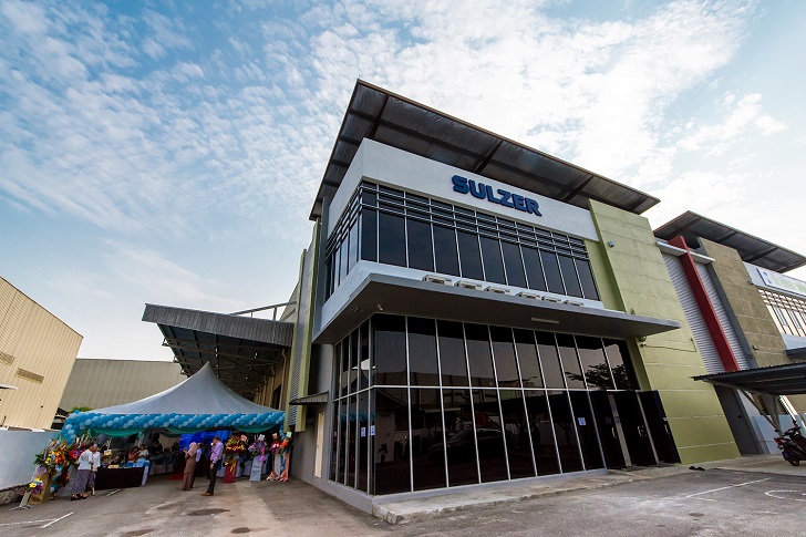 Sulzer has opened a new service centre in Semenyih. Image copyright Sulzer.