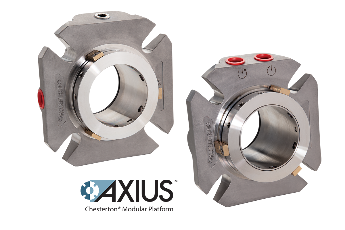 The first mechanical seals offered on the AXIUS platform are the Chesterton 1810 single cartridge and 2810 double cartridge heavy duty modular cartridge seals.