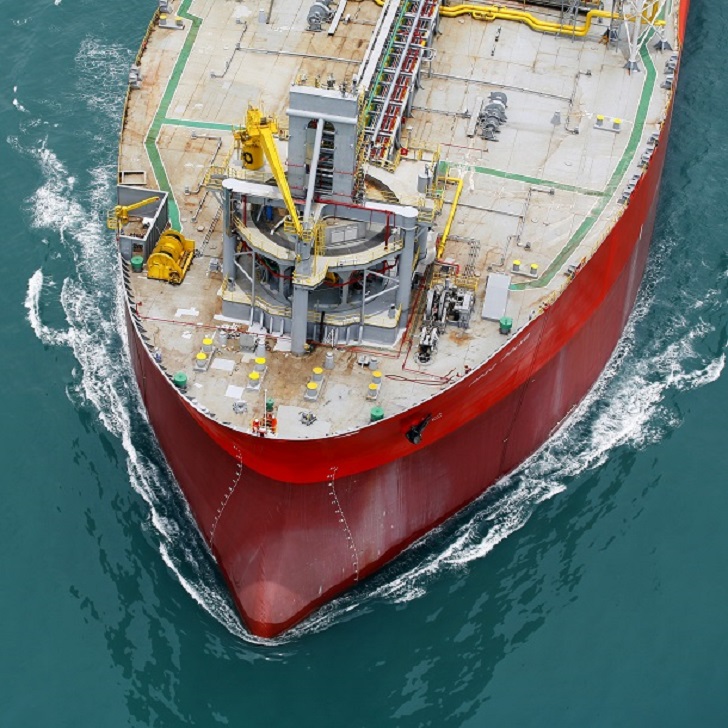 Close-up of the bow of Polvo. Photo: BW Offshore.