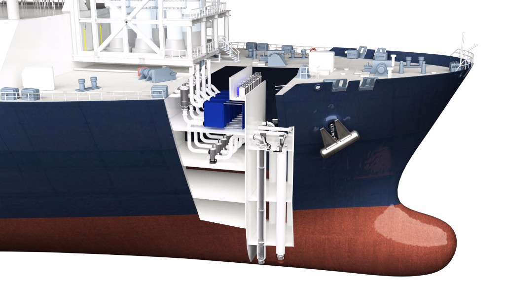 An illustration of a Framo pumping system for an FSRU.