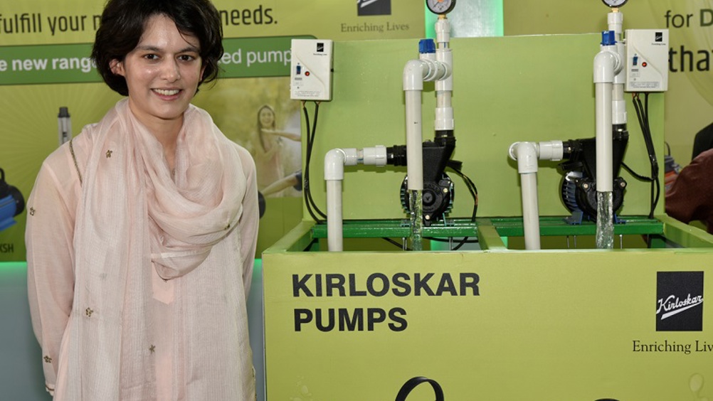 Ms Rama Kirloskar, joint managing director, Kirloskar Brothers Ltd at Kisan Mela 2022, India’s largest agricultural fair.