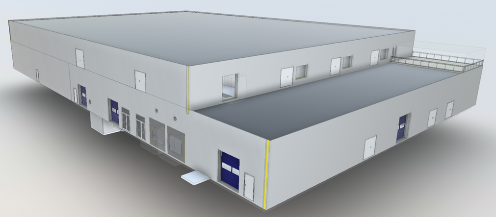 A render of the new smolt facility.