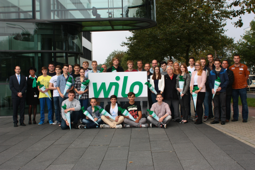 The 24 apprentices began their training at Wilo SE on 1 September 2014.