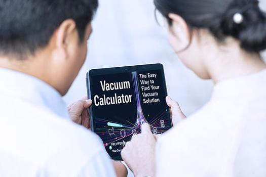 Pfeiffer Vacuum’s new vacuum calculator to find the right vacuum solution.