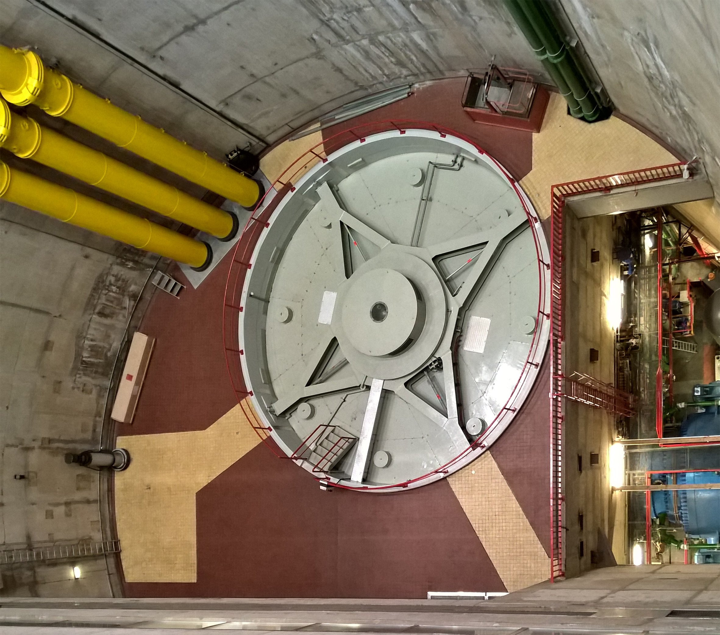 Generator at the pumped storage power plant Vianden in Luxembourg.