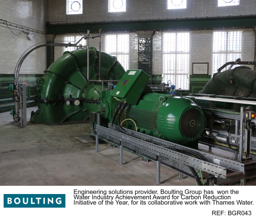 Boulting won for their upgrade of the Littleton Raw Water Pumping Station (RWPS).