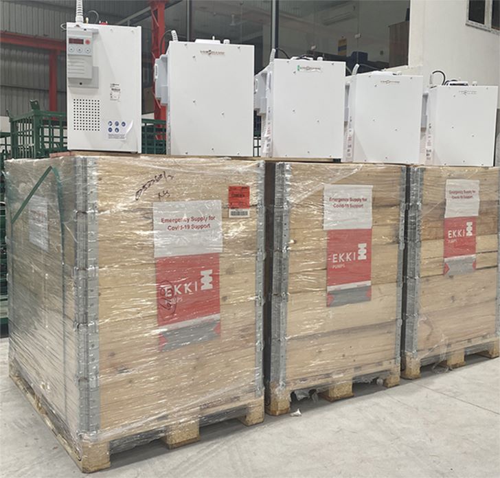 The shipment of ventilators.