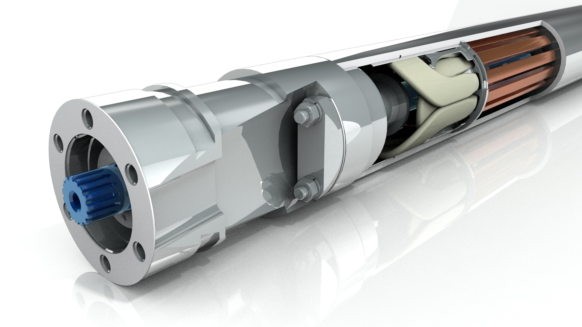 The Baker Hughes Magnefficient permanent magnet motor (PMM).