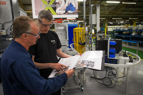 The assembly and test line at Eaton's manufacturing plant in the UK at Havant, which will benefit from significant investment.