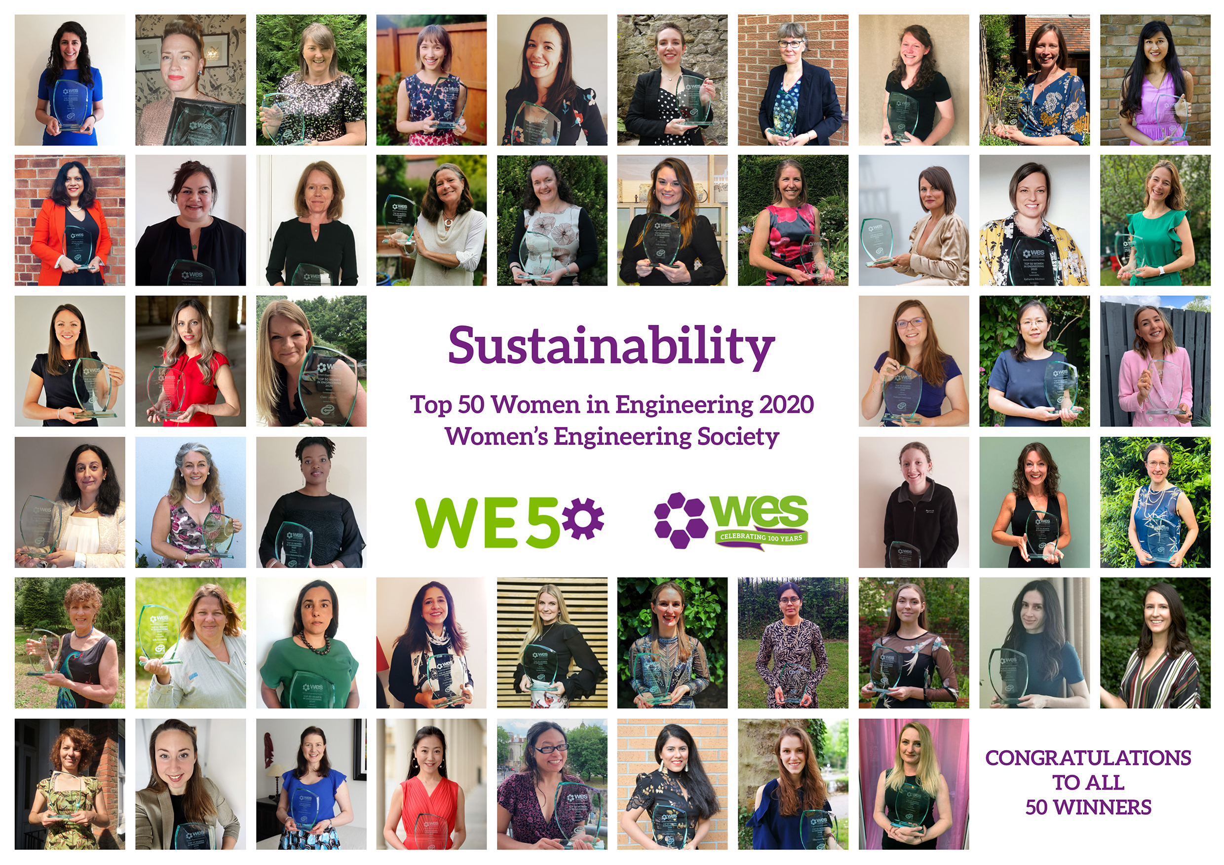 This year's WE50 awards celebrate female engineers who have made a significant contribution to sustainability within the industry.