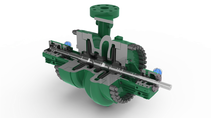 A cutaway of a H2R pump from CPC Pumps.