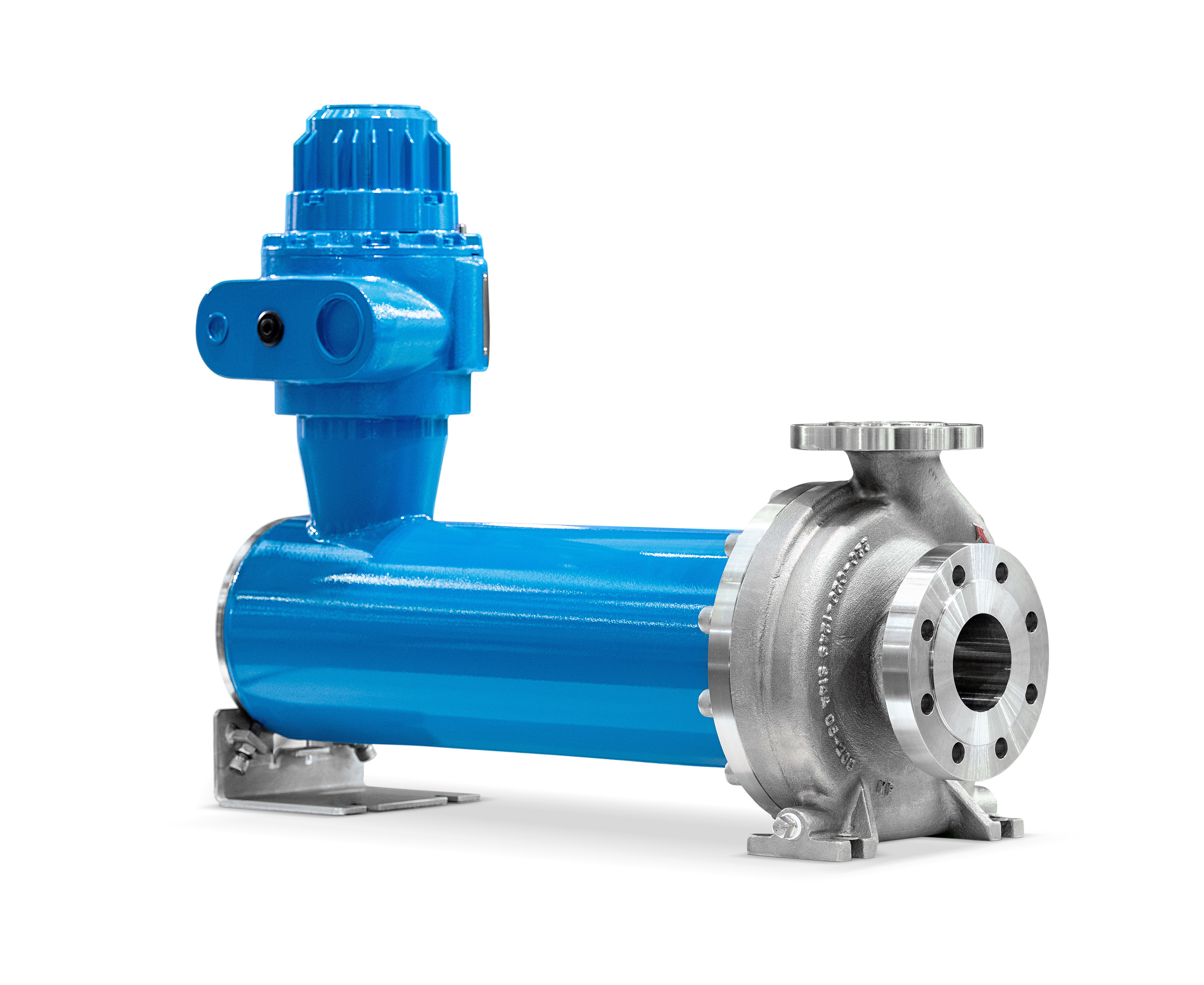 The NIKKISO Non-Seal Iso sealless pump design, which has the motor located inside the pressure-resistant stator casing, is in accordance with DIN EN ISO 2858. (Image: LEWA GmbH)