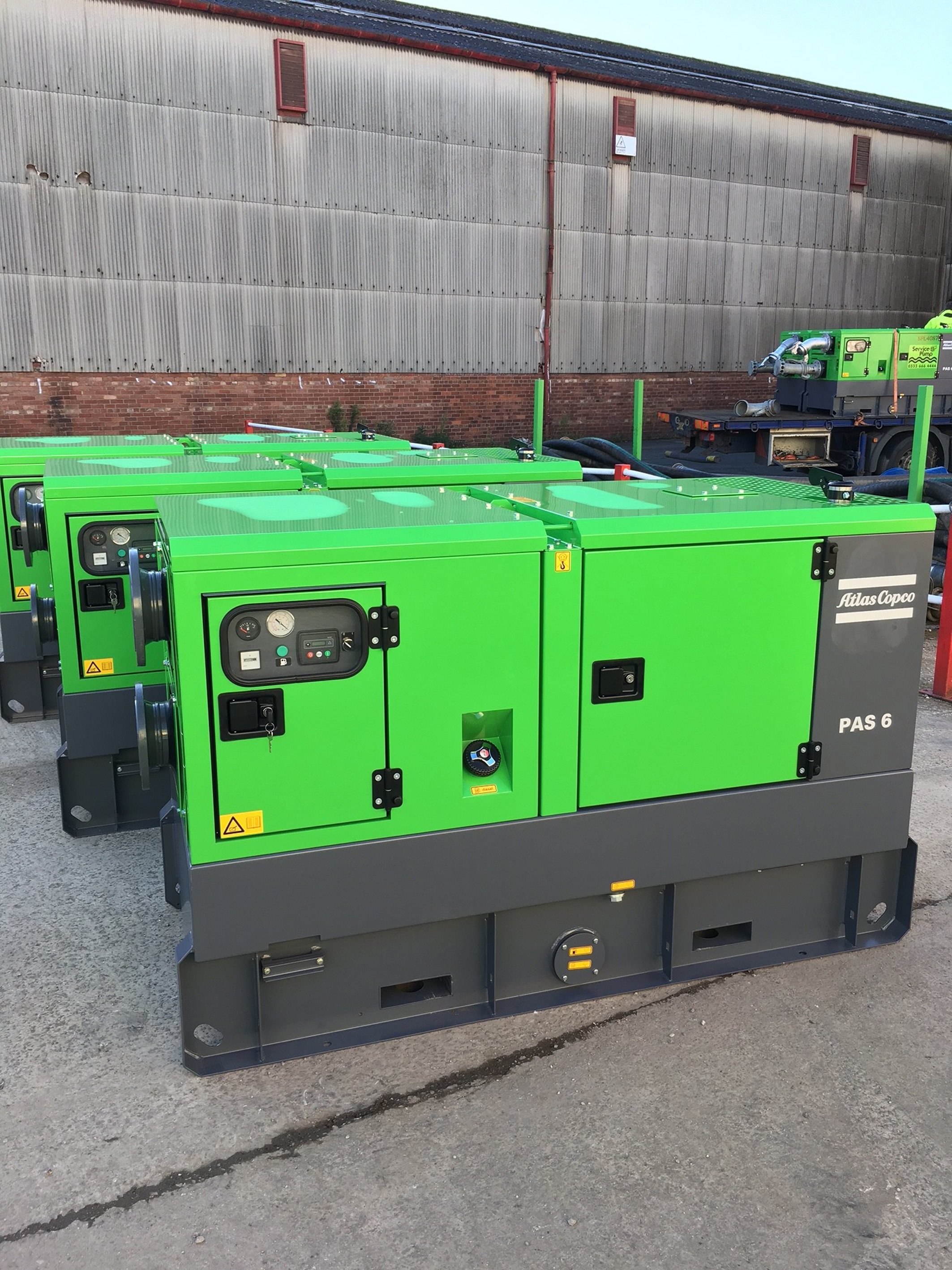 Service Pump Ltd chose Atlas Copco for their major hire fleet investment due to the quality of the PAS Range of diesel driven automatic dry prime pumps.